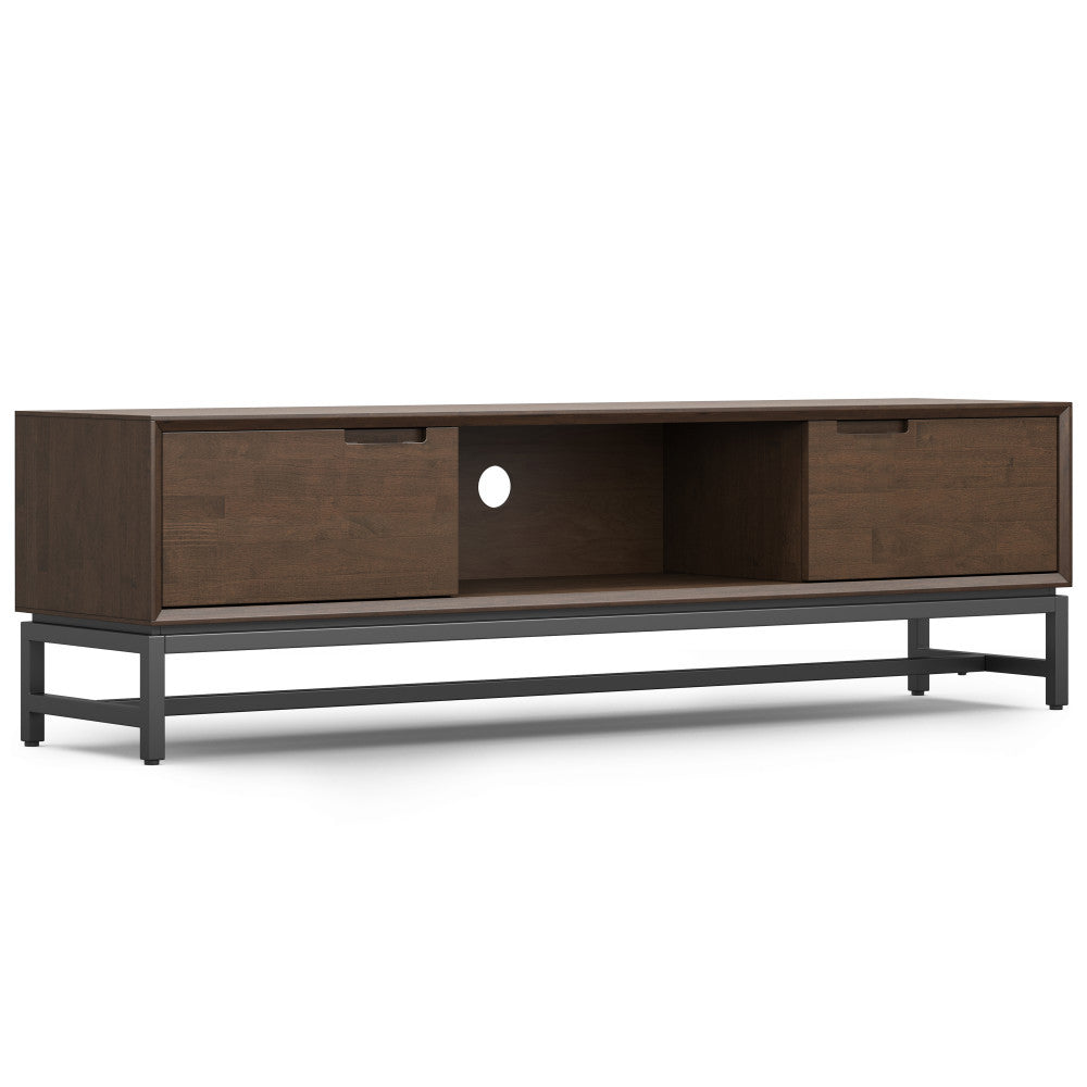 Bantor Console – 72" Low TV Stand with Balanced Storage Form