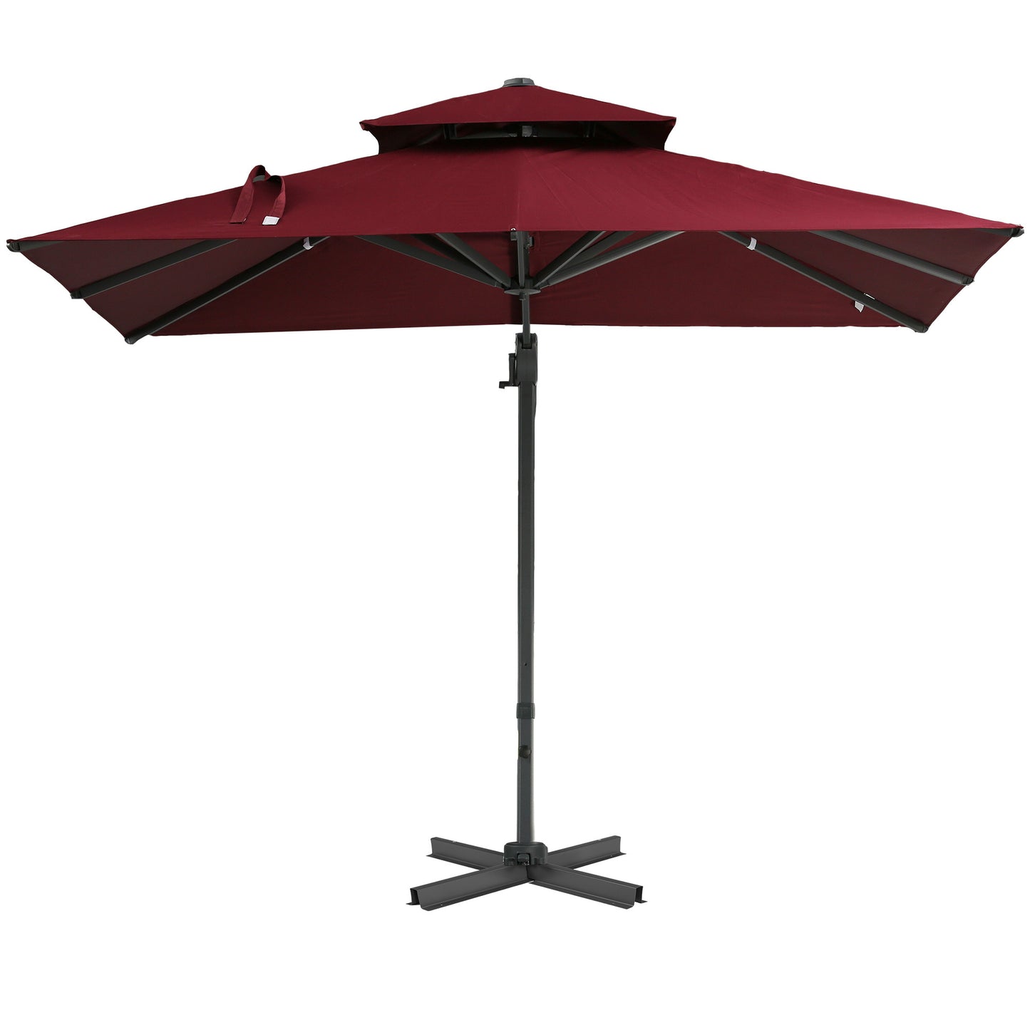 Valano 11x16' Retractable Pergola – Folding Courtyard Canopy with Khaki Weather Shield - JUSTLIVE NESTJUSTLIVE NEST