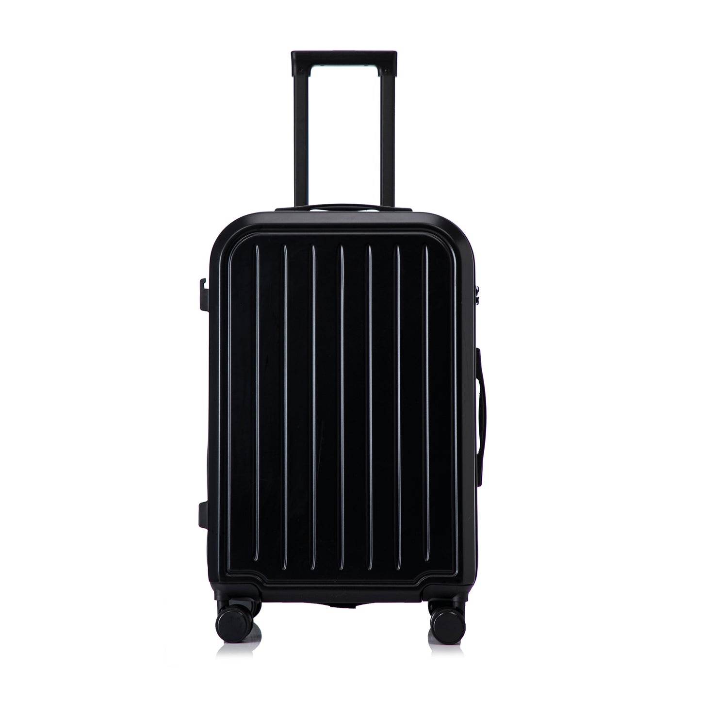Jetera 3 - Piece ABS Travel Set – Black Spinner Suitcases with USB Port & Cup Holder (20/24/28") - JUSTLIVE NESTJUSTLIVE NEST