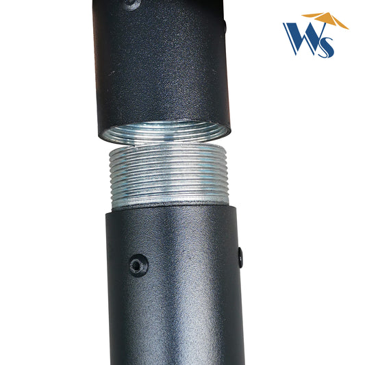 Solair 9' Triple - Tier Umbrella – Outdoor Crank Shade with Tilt & Wind Vents - JUSTLIVE NESTJUSTLIVE NEST