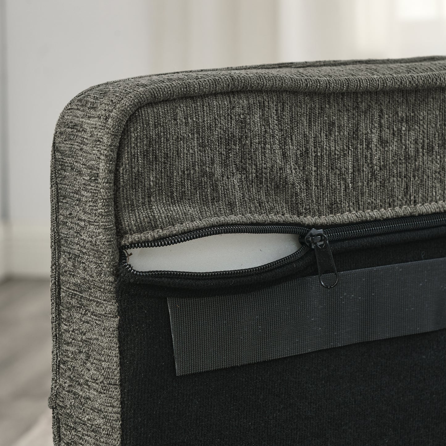 Kova Modern Pet Sofa – Dark Gray Elevated Bed for Small & Medium Dogs, Durable Upholstery - JUSTLIVE NESTJUSTLIVE NEST