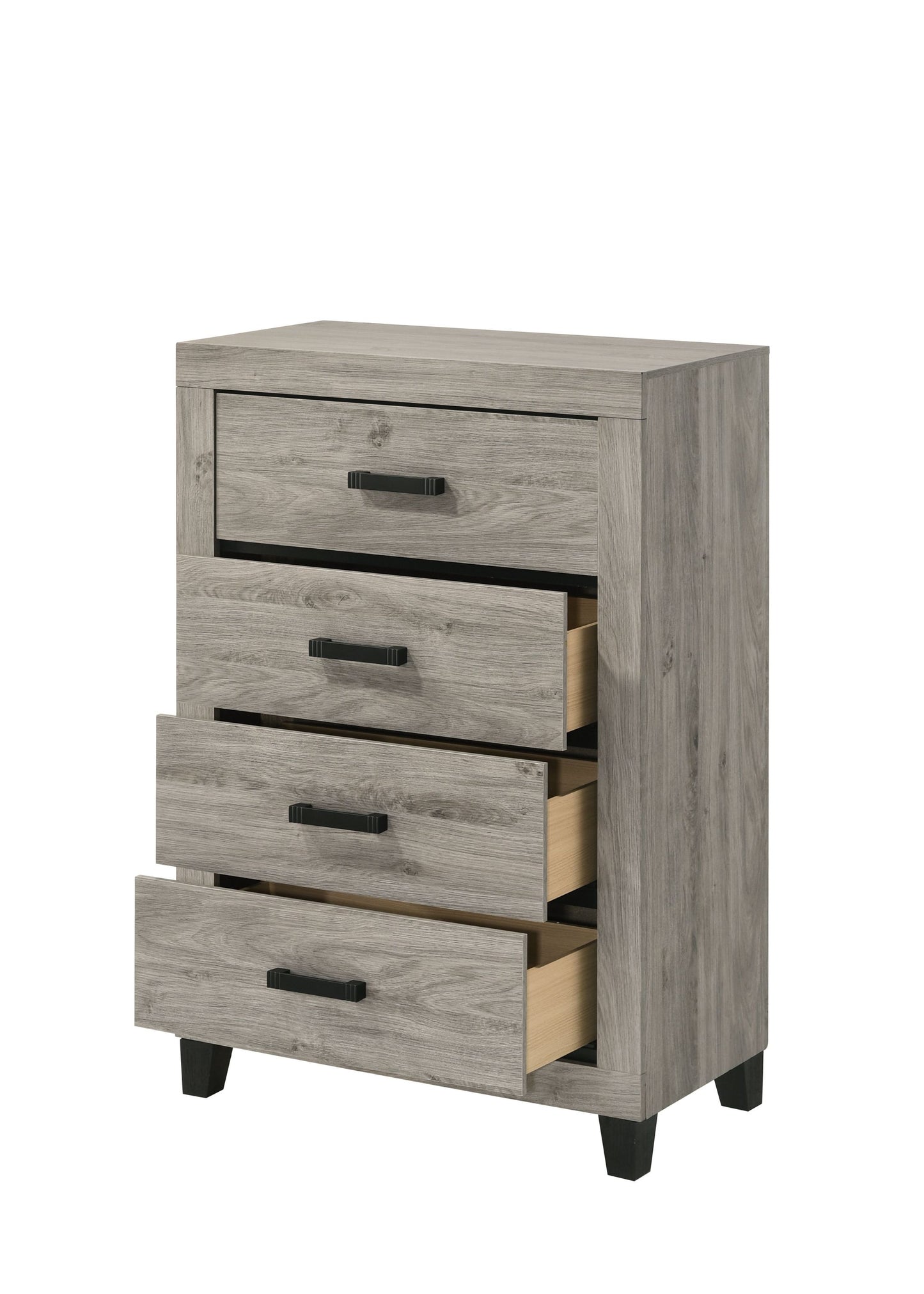 Mari Mist Chest – Light Gray Vertical Chest with Rounded Corners & Neutral Trim