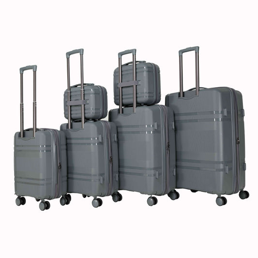 Jetera 6 - Piece Hard Shell Luggage Set – Expandable Spinner Suitcases with Password Lock & Lightweight Frames - JUSTLIVE NESTJUSTLIVE NEST