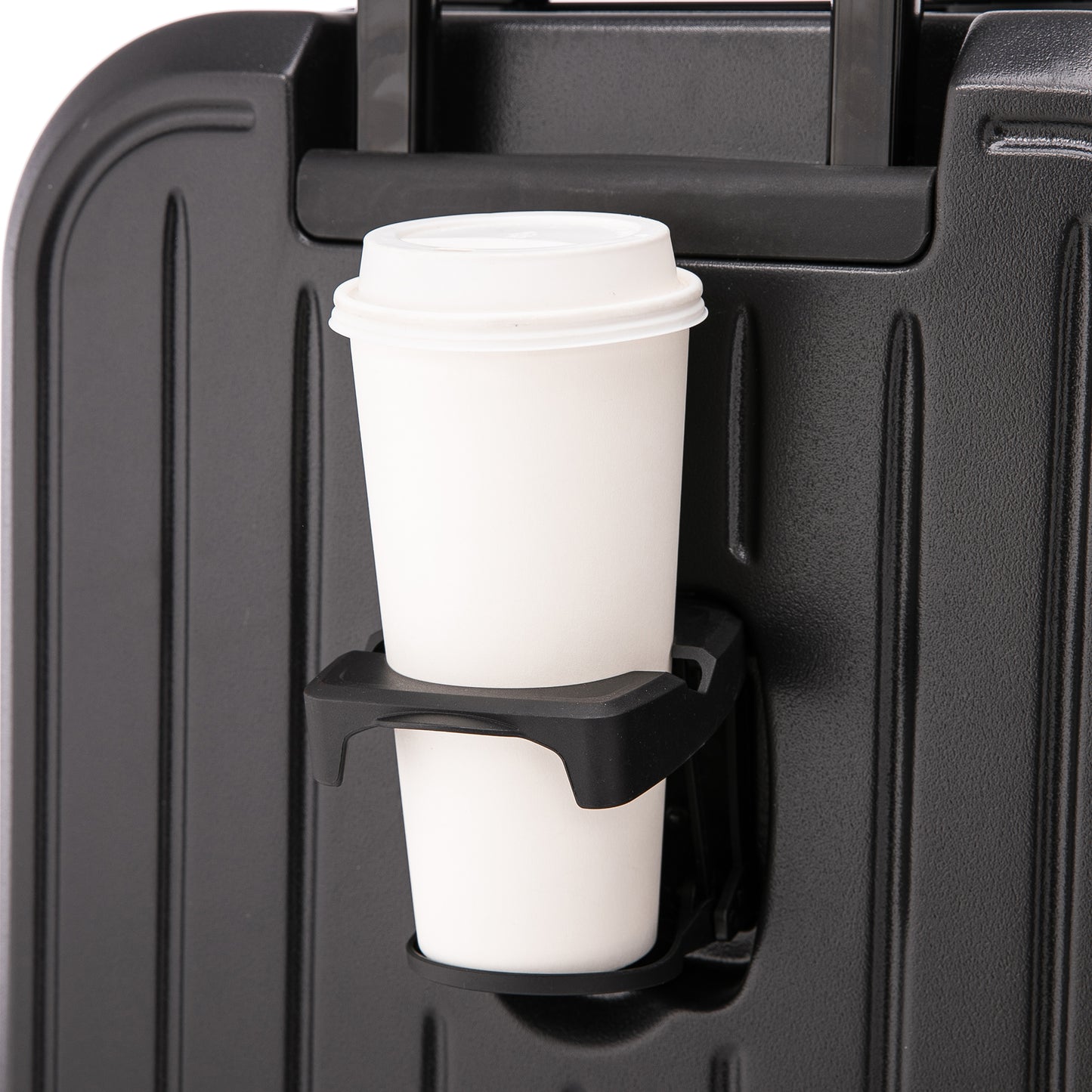 Jetera 3 - Piece ABS Travel Set – Black Spinner Suitcases with USB Port & Cup Holder (20/24/28") - JUSTLIVE NESTJUSTLIVE NEST
