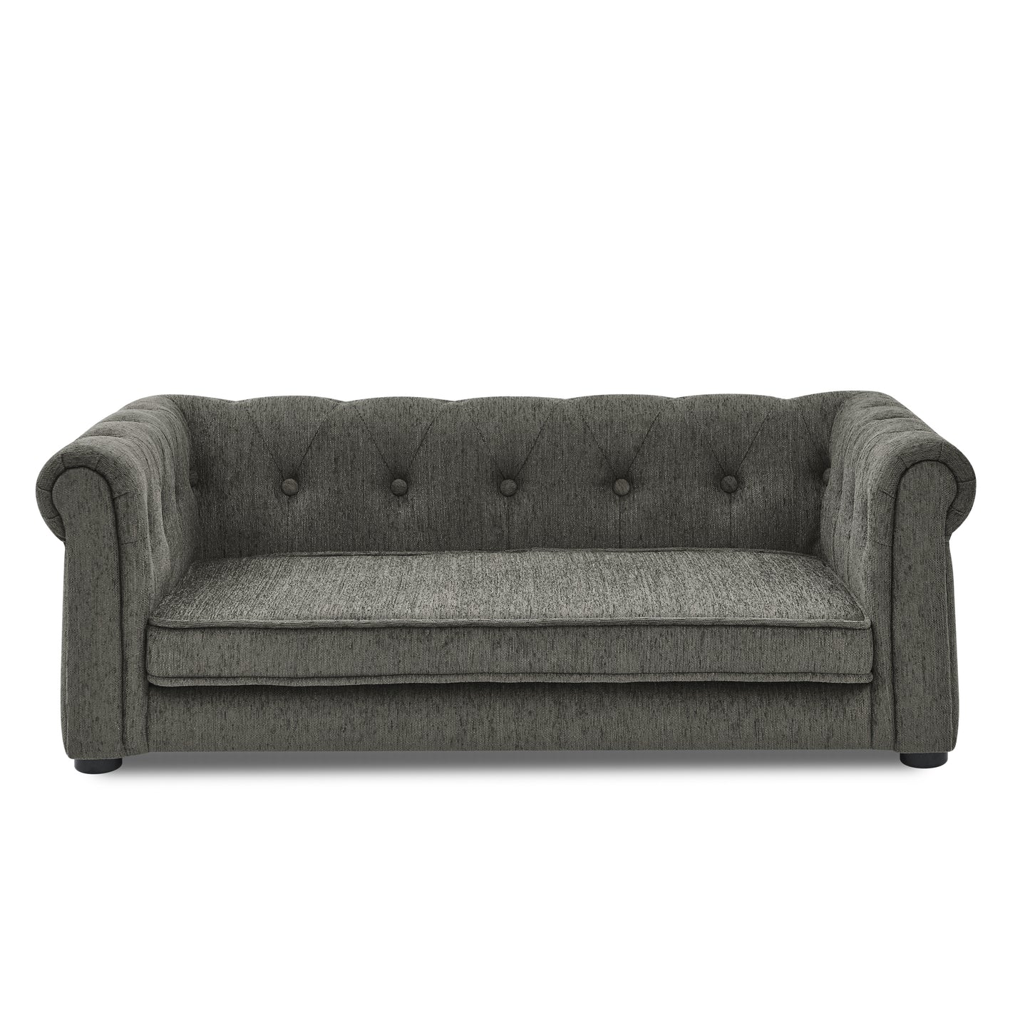 Kova Modern Pet Sofa – Dark Gray Elevated Bed for Small & Medium Dogs, Durable Upholstery - JUSTLIVE NESTJUSTLIVE NEST
