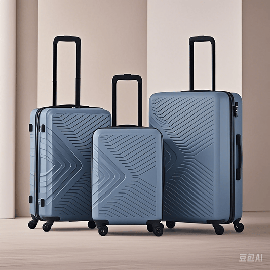 Jetera 3 - Piece ABS Luggage Set – Blue Spinner Suitcases with Lightweight Hard Shell & TSA Lock (20/24/28") - JUSTLIVE NESTJUSTLIVE NEST