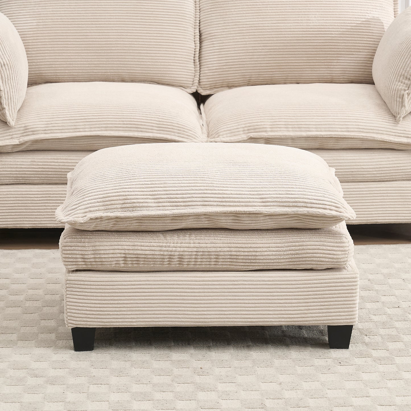 Nuvra Ottoman – SoftNest Form, Multiuse Comfort Base