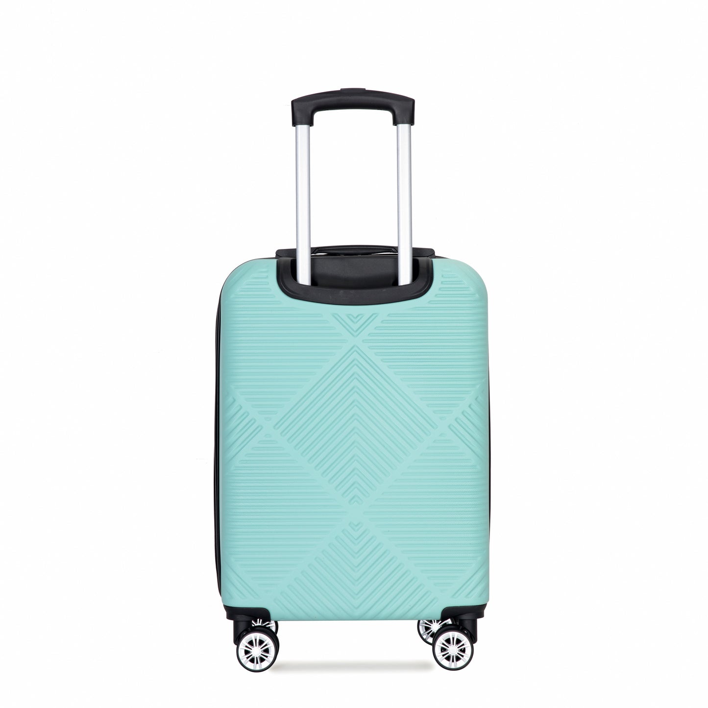 Jetera 4 - Piece ABS Luggage Set – Light Blue Suitcases with Aircraft Spinner Wheels & Matching Makeup Box - JUSTLIVE NESTJUSTLIVE NEST