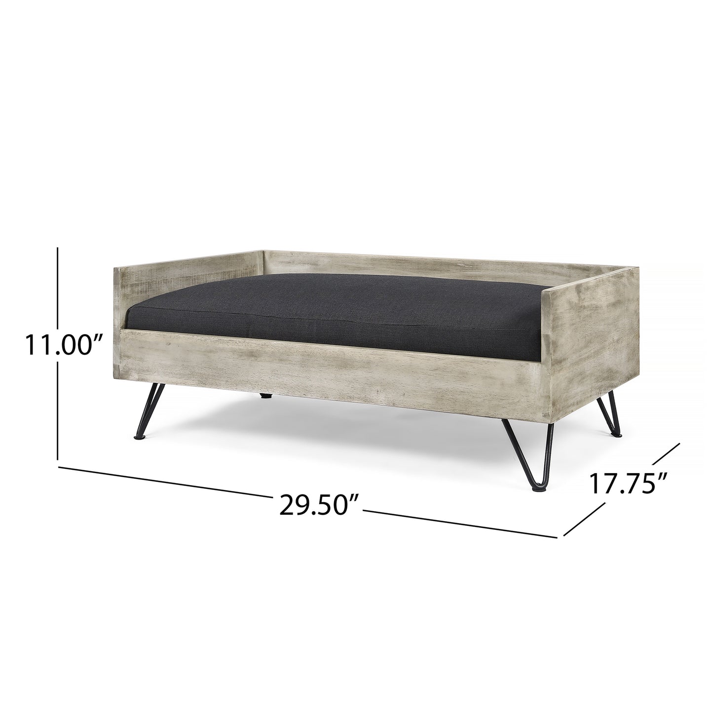 Kova Classic Dog Bed – Minimal Raised Pet Lounger with Soft Cushion - JUSTLIVE NESTJUSTLIVE NEST