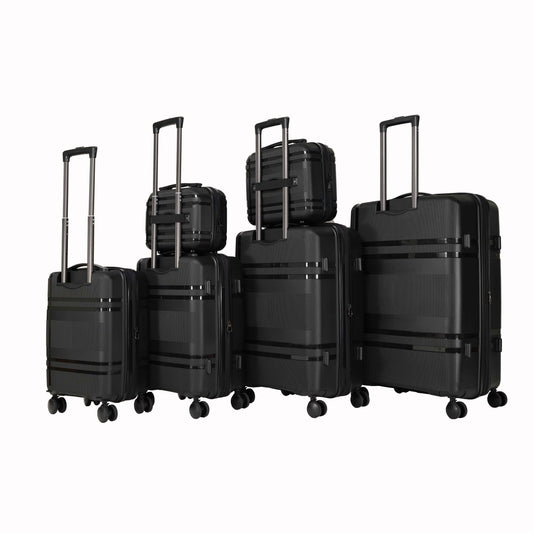 Jetera 6 - Piece Expandable Luggage Set – Lightweight Hard Shell Suitcases with Rotating Wheels & Password Lock - JUSTLIVE NESTJUSTLIVE NEST