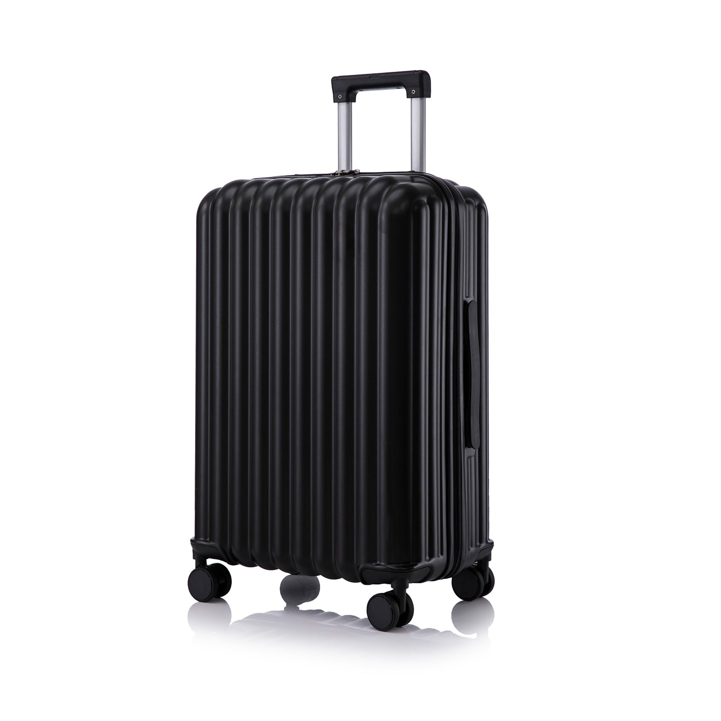 Jetera 3 - Piece ABS Luggage Set – Black Suitcases with Spinner Wheels, USB Port, Cup & Phone Holder (20/24/28") - JUSTLIVE NESTJUSTLIVE NEST
