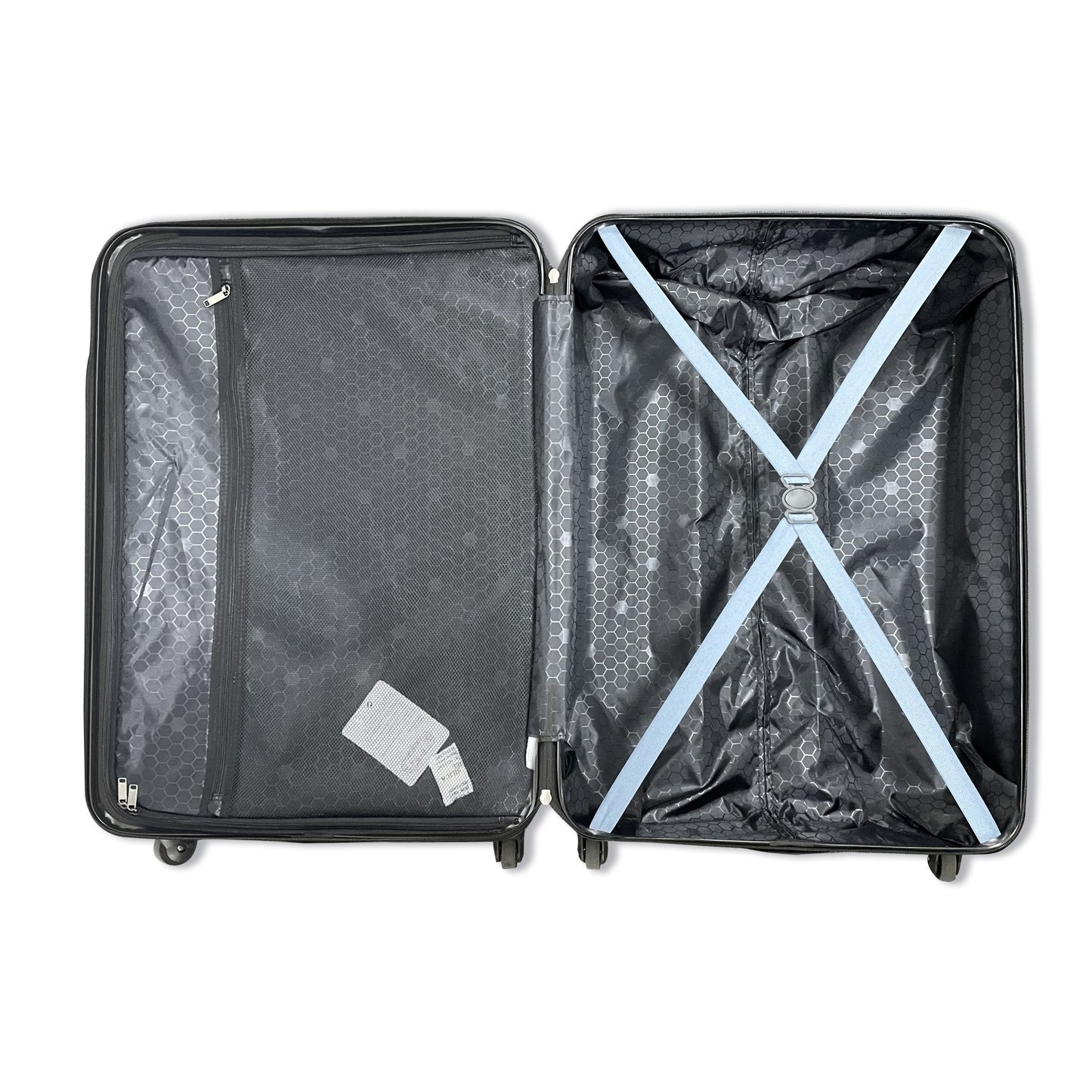 Jetera 3 - Piece ABS Luggage Set – Blue Spinner Suitcases with Lightweight Hard Shell & TSA Lock (20/24/28") - JUSTLIVE NESTJUSTLIVE NEST