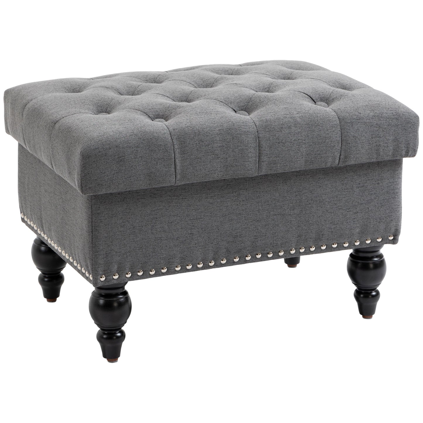 Rovi Bench – Compact Lift-Top Seat in Pebble Gray