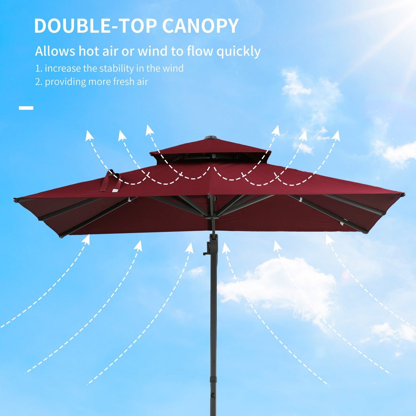 Valano 11x16' Retractable Pergola – Folding Courtyard Canopy with Khaki Weather Shield - JUSTLIVE NESTJUSTLIVE NEST