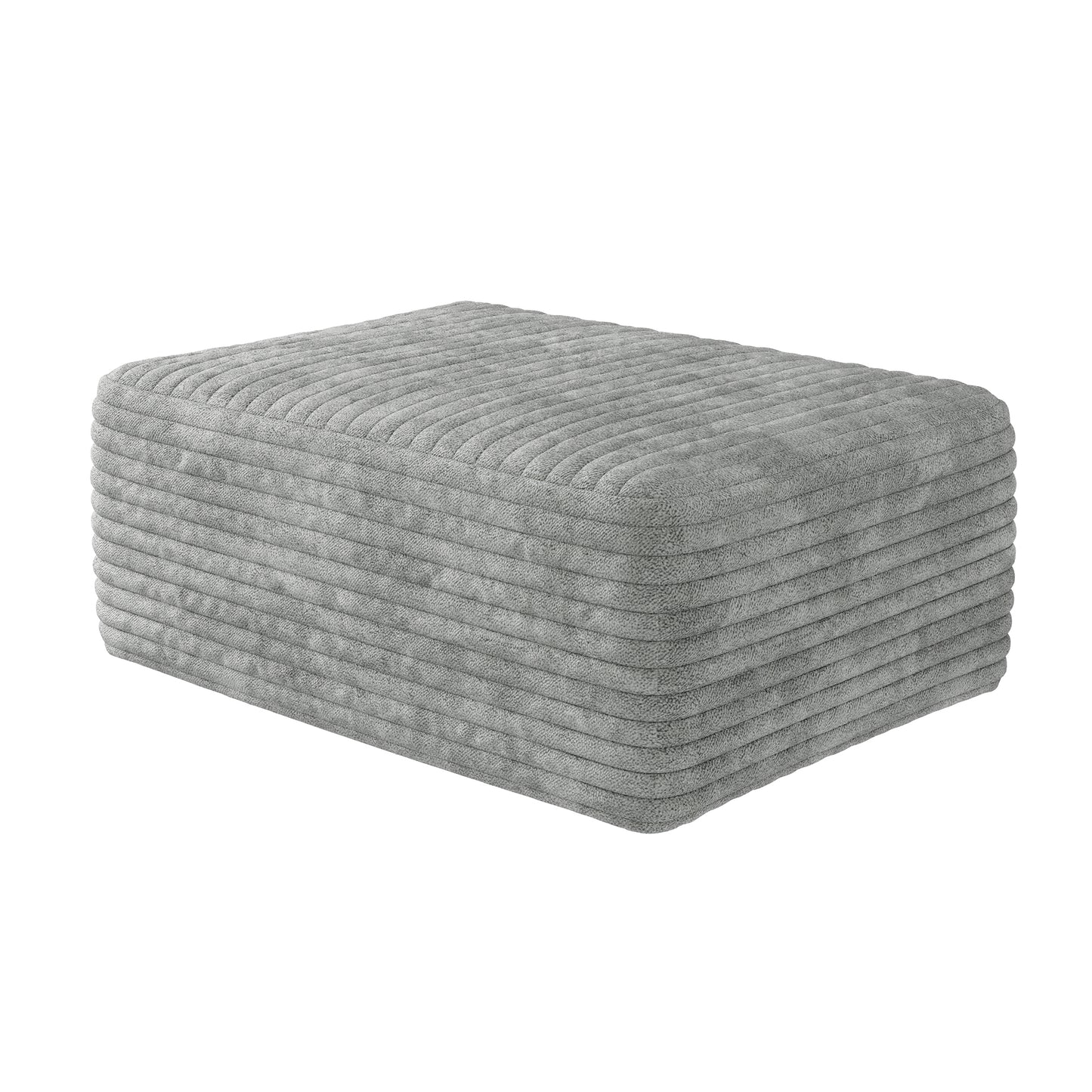 Nolvar Ottoman – Stormgray Finish, SoftNest Form
