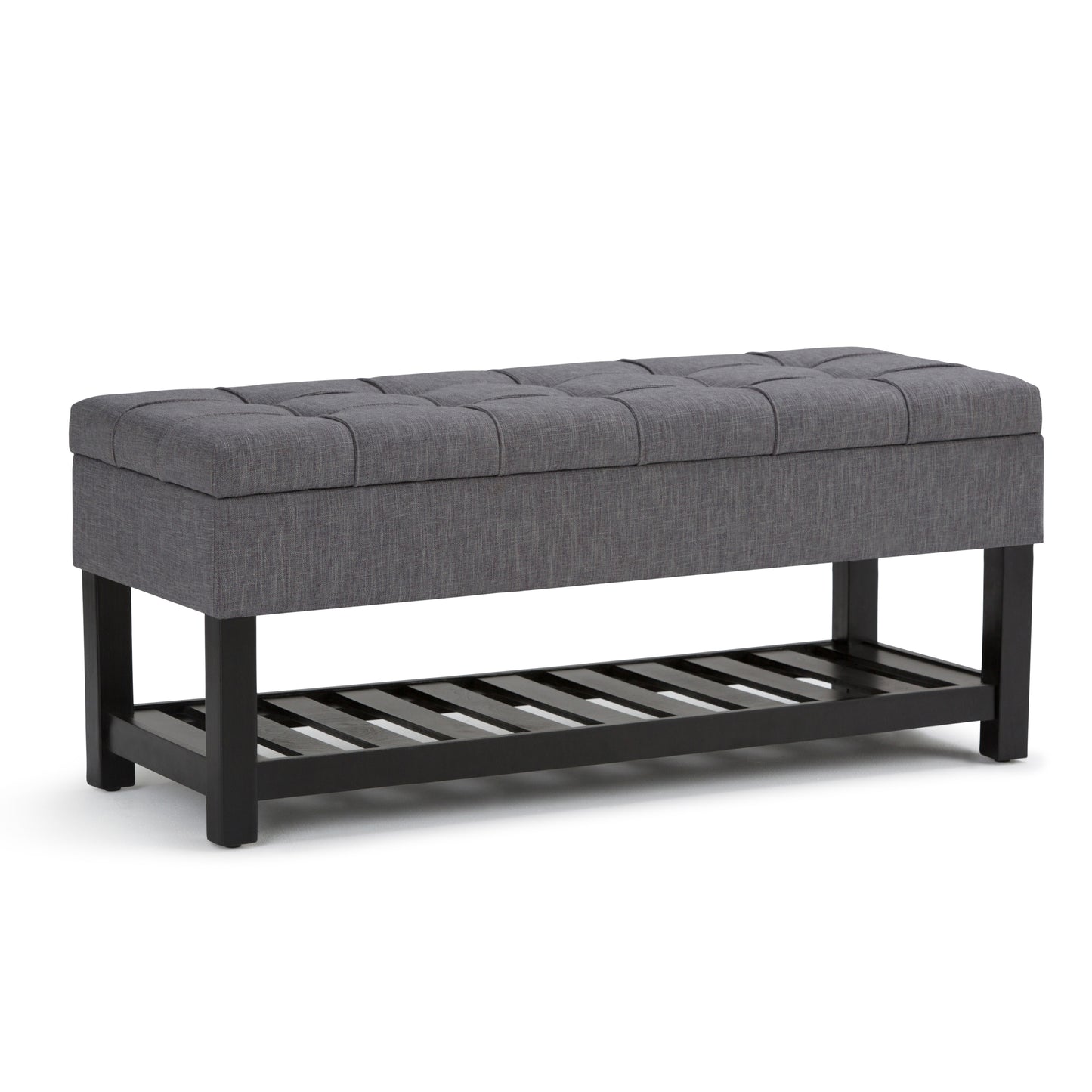Saxon Bench – Slate Gray Liftbench with Clean Lines