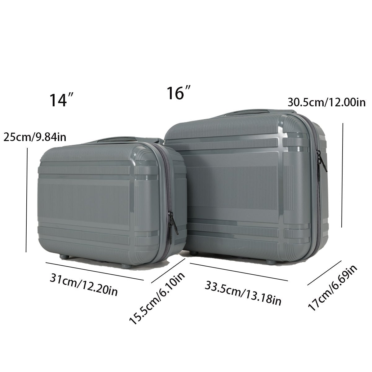 Jetera 6 - Piece Hard Shell Luggage Set – Expandable Spinner Suitcases with Password Lock & Lightweight Frames - JUSTLIVE NESTJUSTLIVE NEST