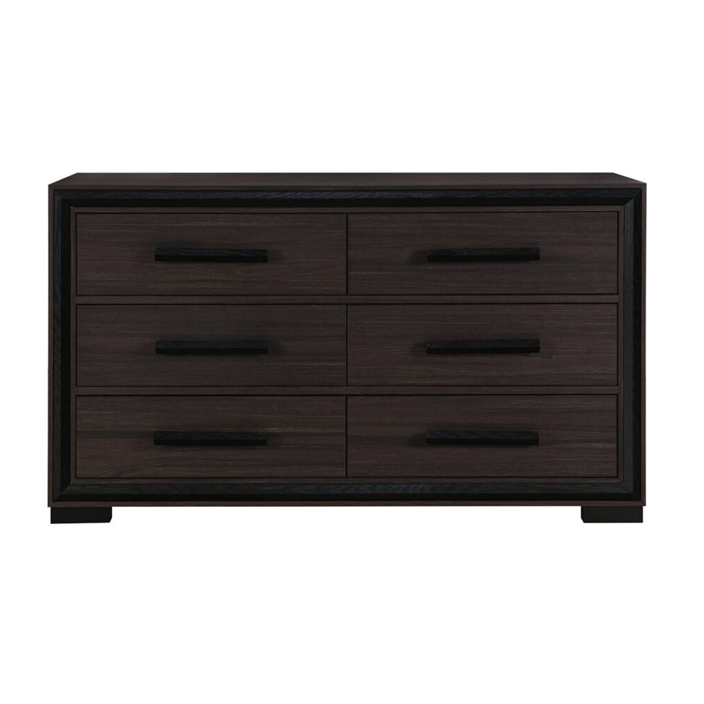 Adelmo Chest – Rich Brown Wooden Dresser with Rustic Grain & Contemporary Silhouette
