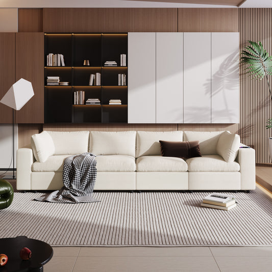SonicNest™ TechLounge – Smart Comfort Sofa with Hidden Storage & Wireless Features