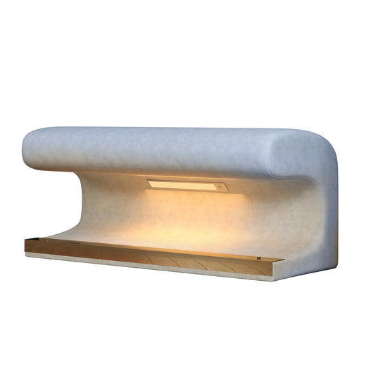 Valtren Bench – Deepmarine Leather, GlowSense Illumibase