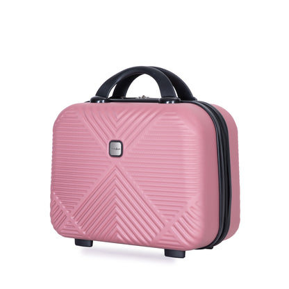 Jetera 4 - Piece ABS Luggage Set – Pink Lightweight Suitcases with Spinner Wheels & Makeup Box (14/20/24/28") - JUSTLIVE NESTJUSTLIVE NEST