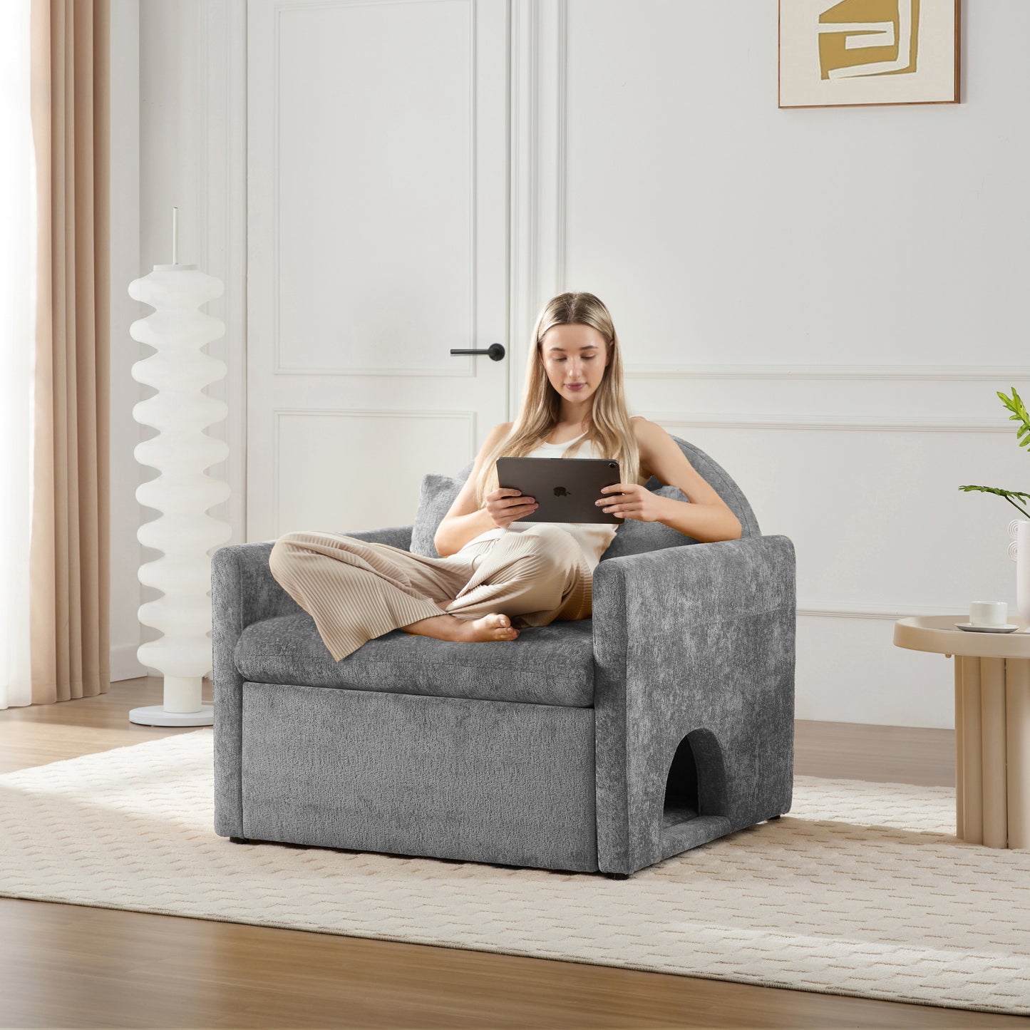 Lenvara Chair – Chenlume Texture, Comflare Deep Seat