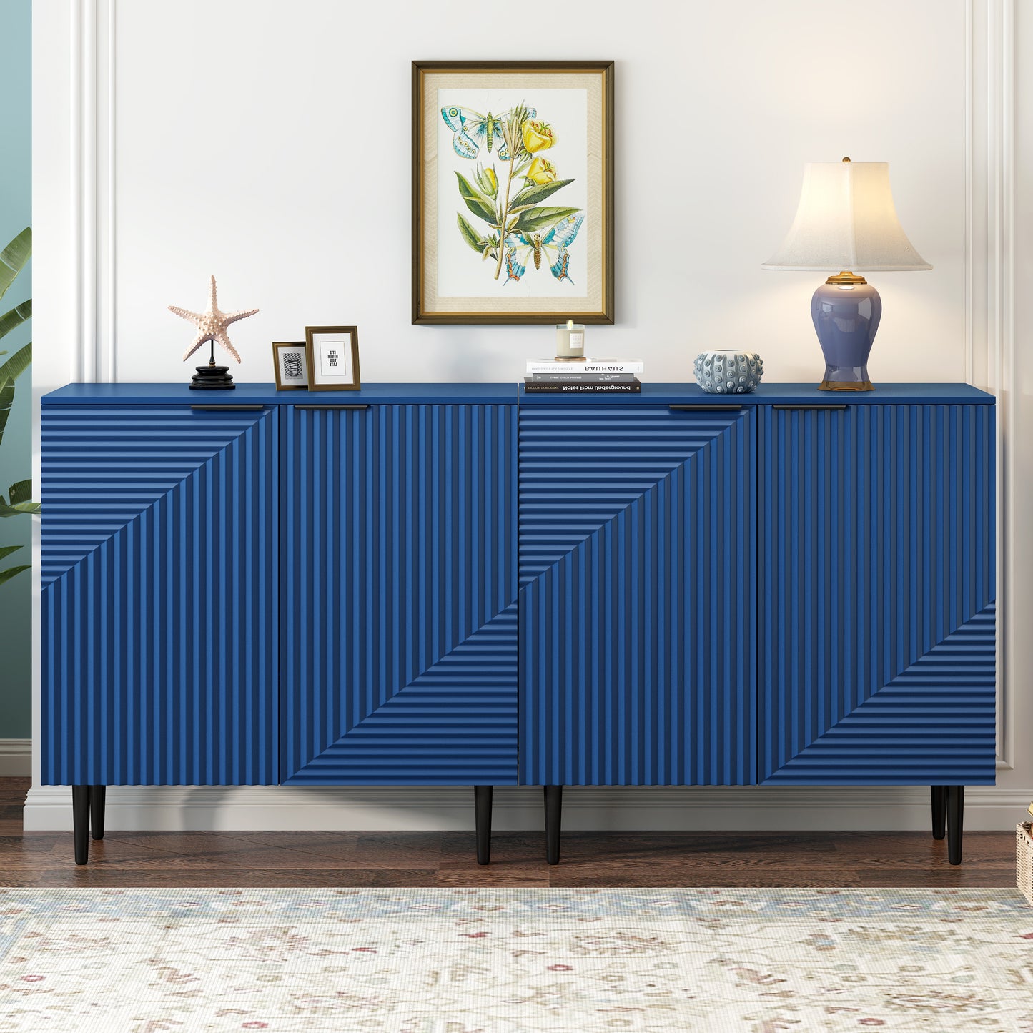 Mirodra Duo Set – Modern Minimalist Side Cabinets with Adjustable Shelves (Repeat)