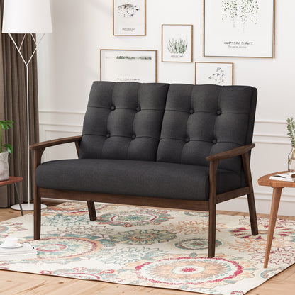 Evernest™ 2-Seater Sofa – Modern Compact Couch for Living Room, Apartment, or Studio