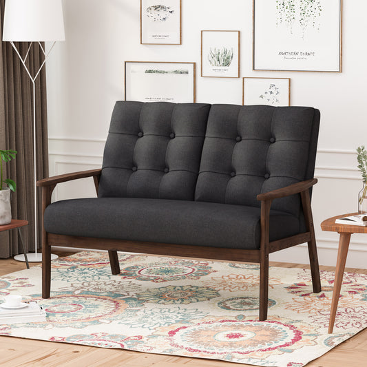 Evernest™ 2-Seater Sofa – Modern Compact Couch for Living Room, Apartment, or Studio