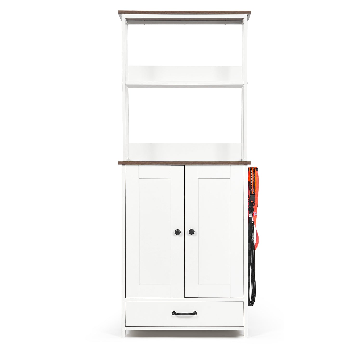 Verno Pet Feeder Console – White Feeding Station with 2 Bowls, Adjustable Shelves & Storage - JUSTLIVE NESTJUSTLIVE NEST
