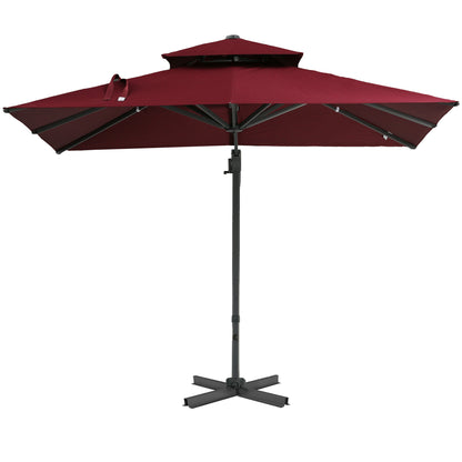 Valano 11x16' Retractable Pergola – Folding Courtyard Canopy with Khaki Weather Shield - JUSTLIVE NESTJUSTLIVE NEST