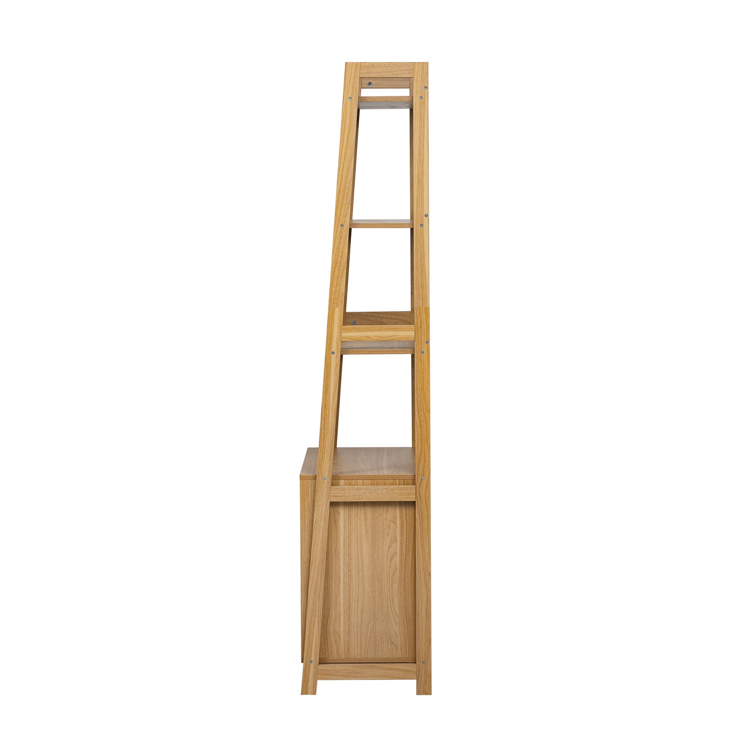 Hollo Crate Shelf Tower – Dog Crate & Ladder Bookcase Combo in Furniture Style - JUSTLIVE NESTJUSTLIVE NEST