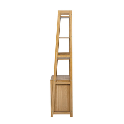 Hollo Crate Shelf Tower – Dog Crate & Ladder Bookcase Combo in Furniture Style - JUSTLIVE NESTJUSTLIVE NEST