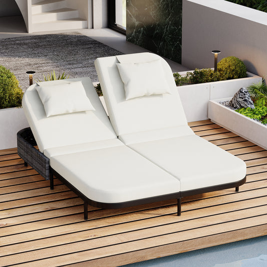 Nestra XL Egg Chair with Ottoman – Oversized Wicker Lounge with Thick Cushions & 600lb Capacity