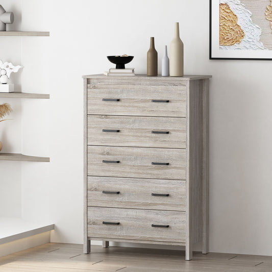ModuFive Chest – No‑Tool Assembly 5‑Drawer Storage Cabinet, Lightweight & Modern Design