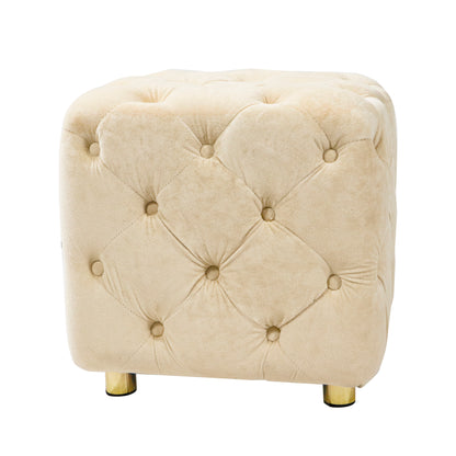 Minvella Ottoman – Velvique Sand, SoftTop Accent Seat
