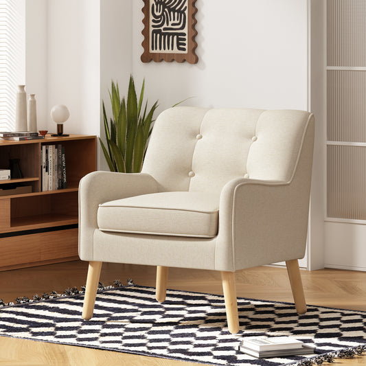 Nerwick Chair – Tuftaire Fabric, Solidwood Base, Modcurve Backrest
