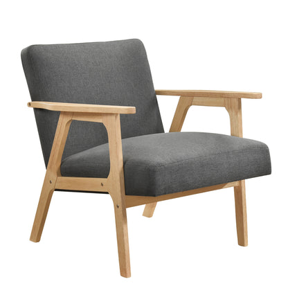Orlian Chair – Chargrain Fabric, Naturis Wood Base, Cushwell Seat