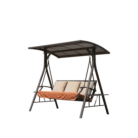 Nevano Swing Hammock – 3-Person Outdoor Glider with Sunbrella Cushions & Adjustable Canopy