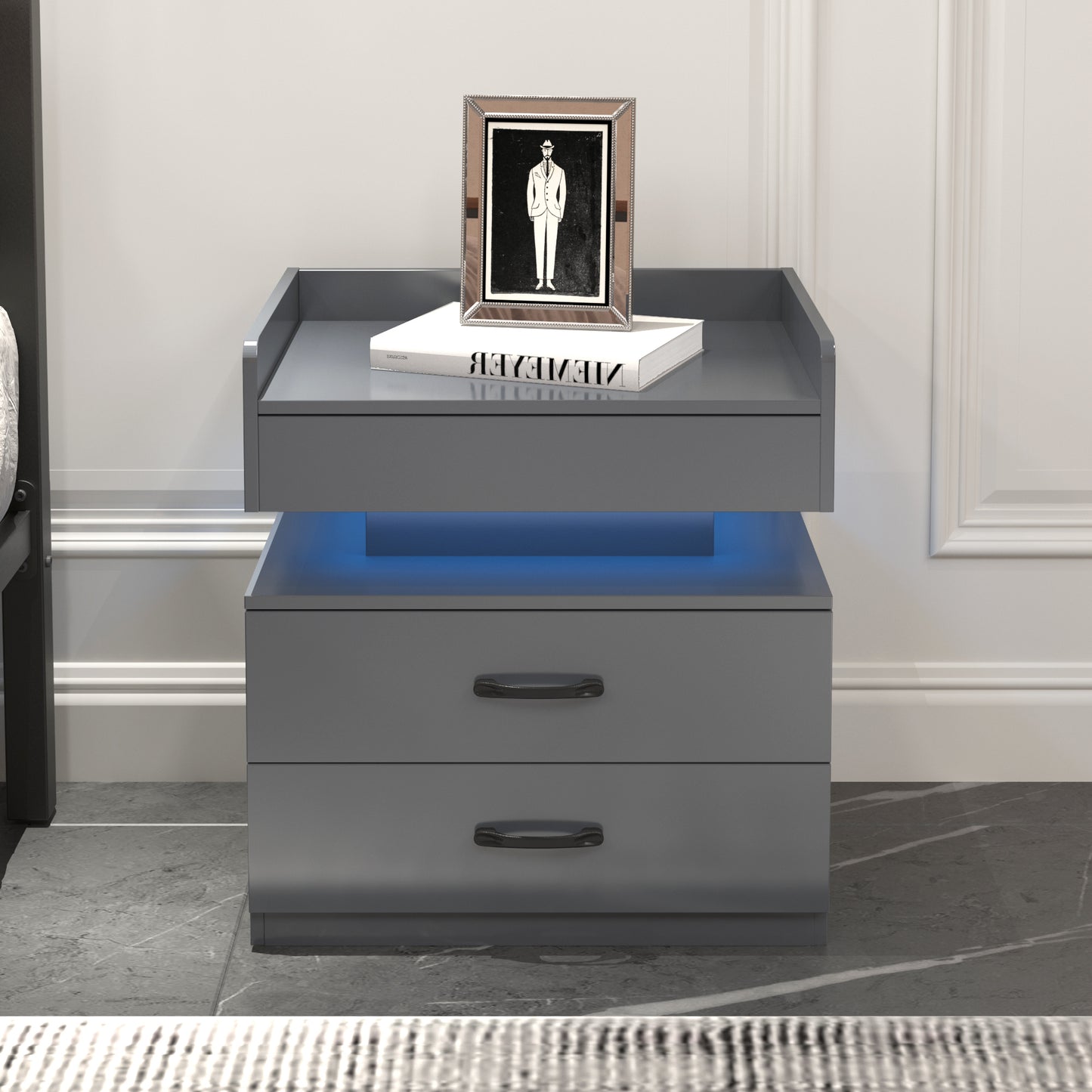 Vionix Duo Set – LED-Lit Nightstands