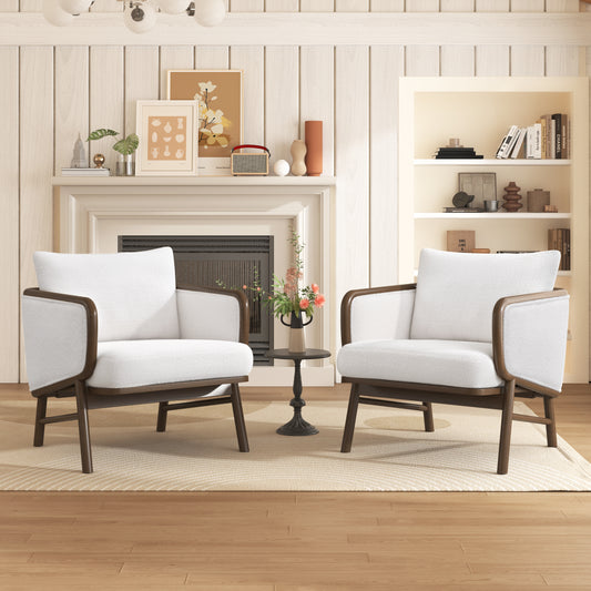 Velrisa Chair Set – Sherpaloom Upholstery, Timberrest Frame, Cozyform Arm Design