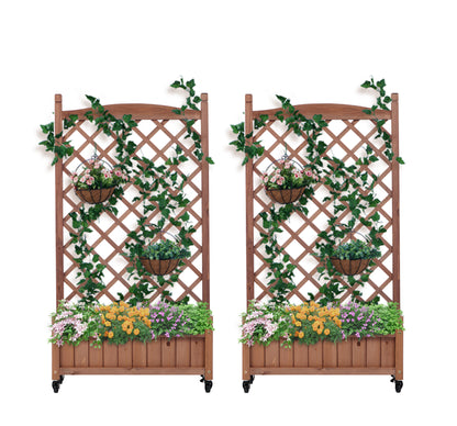 Lunra Trellis Set – 2-Pack Raised Garden Planters with Climbing Racks