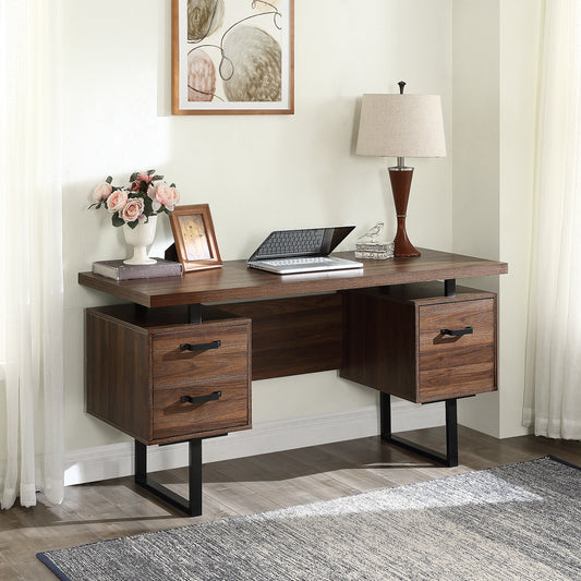 Filerra Desk – 59'' Home Office Desk with Drawers and File Storage