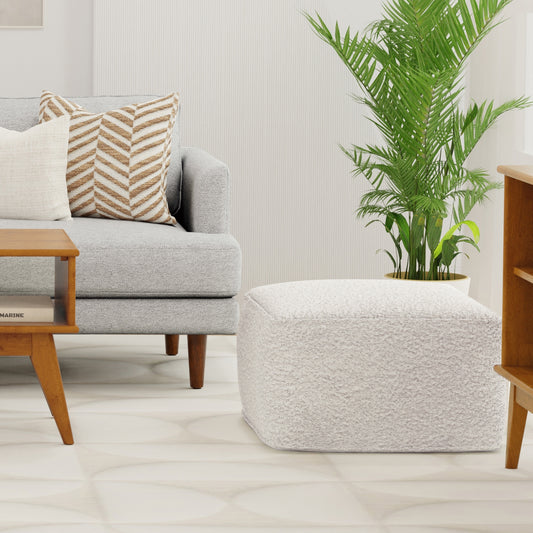 Lunvia Pouf – Softblock Form, CozyNest Design