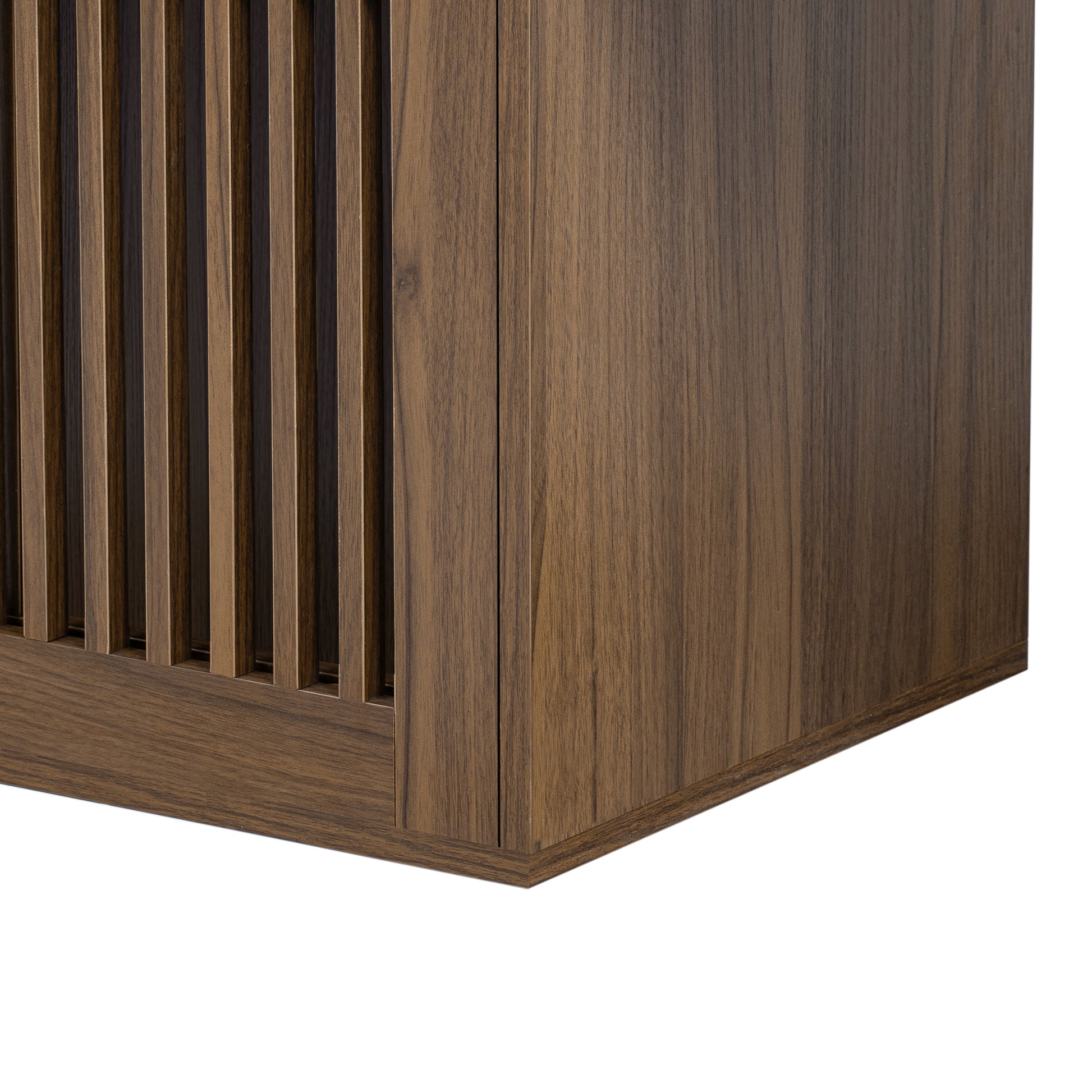 Vero Pet - Friendly TV Console – Mid - Century Walnut Stand with Extendable Table, Cushion & Cat Cubby - JUSTLIVE NESTJUSTLIVE NEST