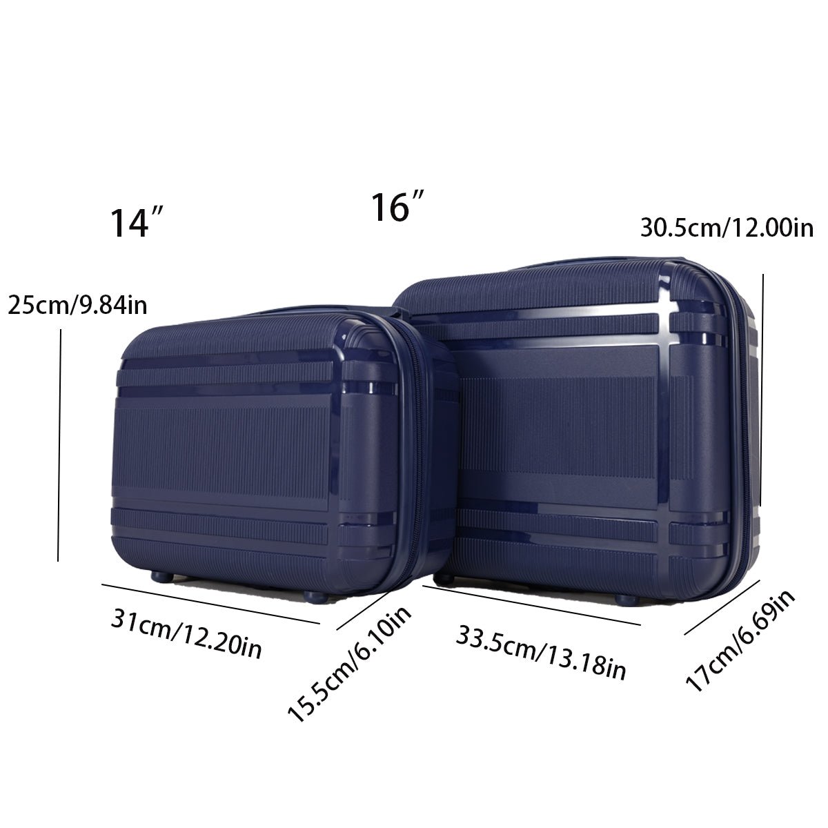 Jetera 6 - Piece Travel Luggage Set – Expandable Hard Shell Suitcases with Rotating Wheels & Password Lock - JUSTLIVE NESTJUSTLIVE NEST