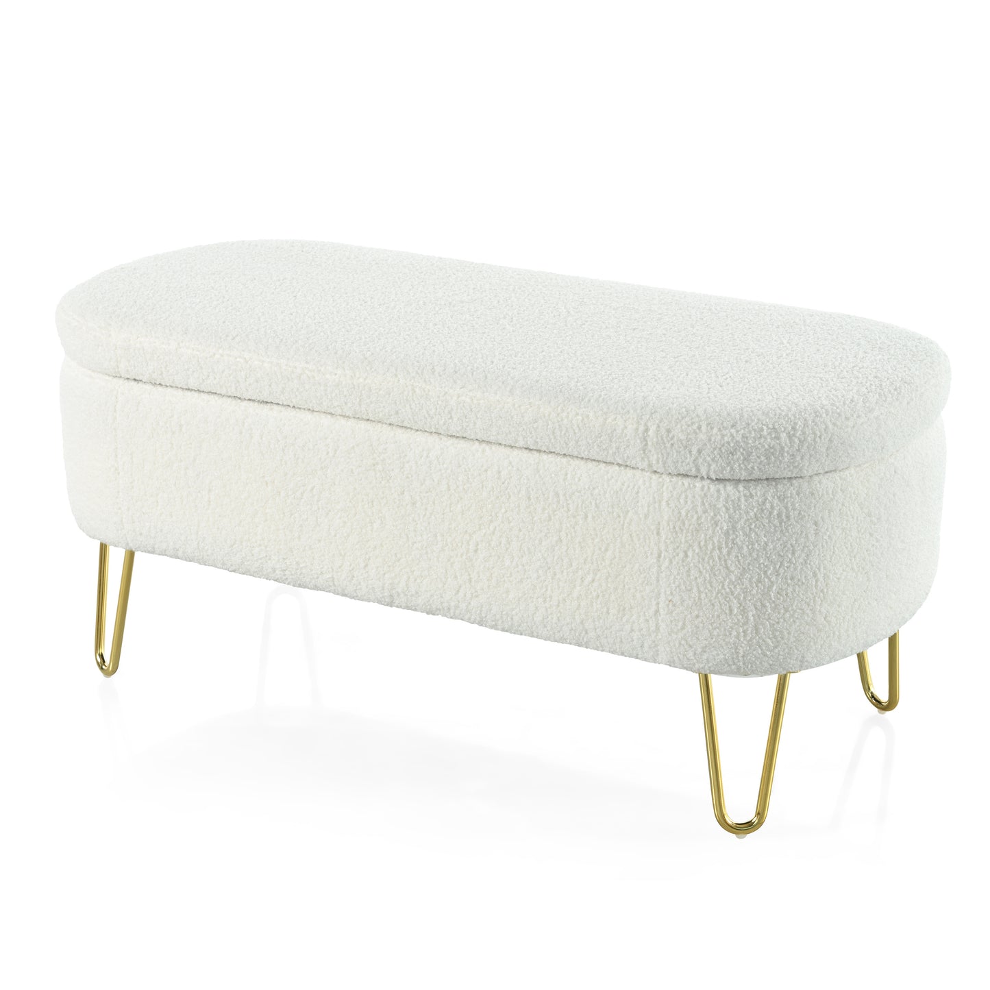 Creamveil Upholstery with Lift-in Storage