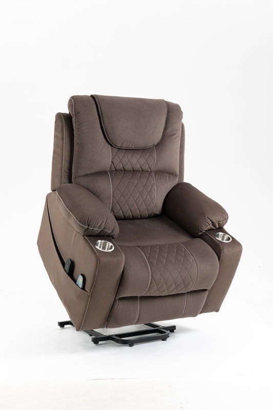Livo Lift Chair – Elderly Power Recliner with Lounge Assist and Heat Function