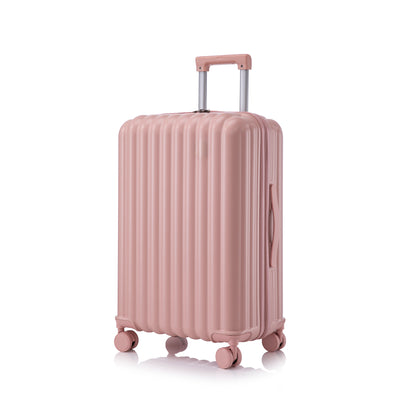 Jetera 3 - Piece Spinner Luggage Set – Pink ABS with USB Port, Cup & Phone Holder (20"/24"/28") - JUSTLIVE NESTJUSTLIVE NEST