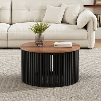 Arven Coffee Table – Acacia Solid Wood with Naturablack Contrast
